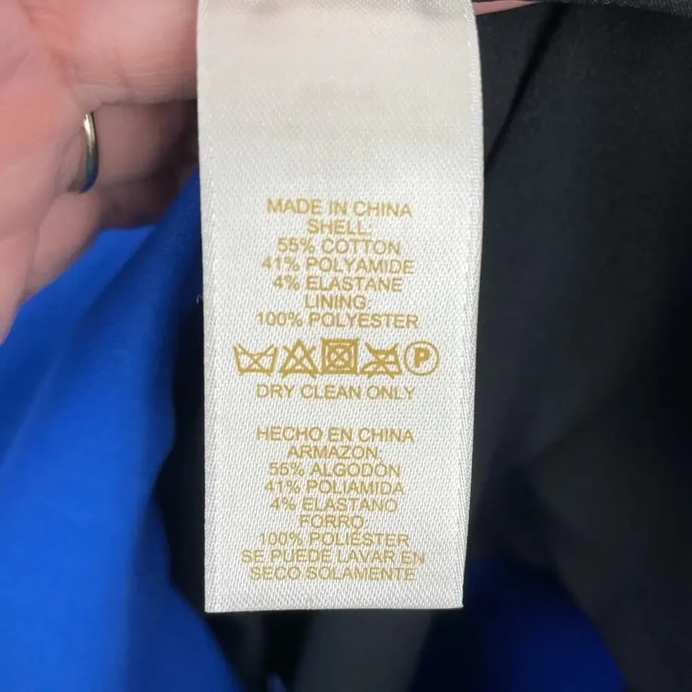 Kate Spade Royal Blue Sleeveless Dress  12
